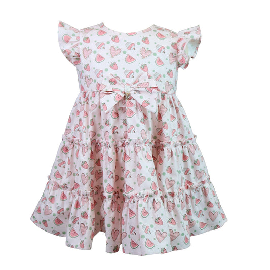 Girls Dress Strawberries and Cupcake